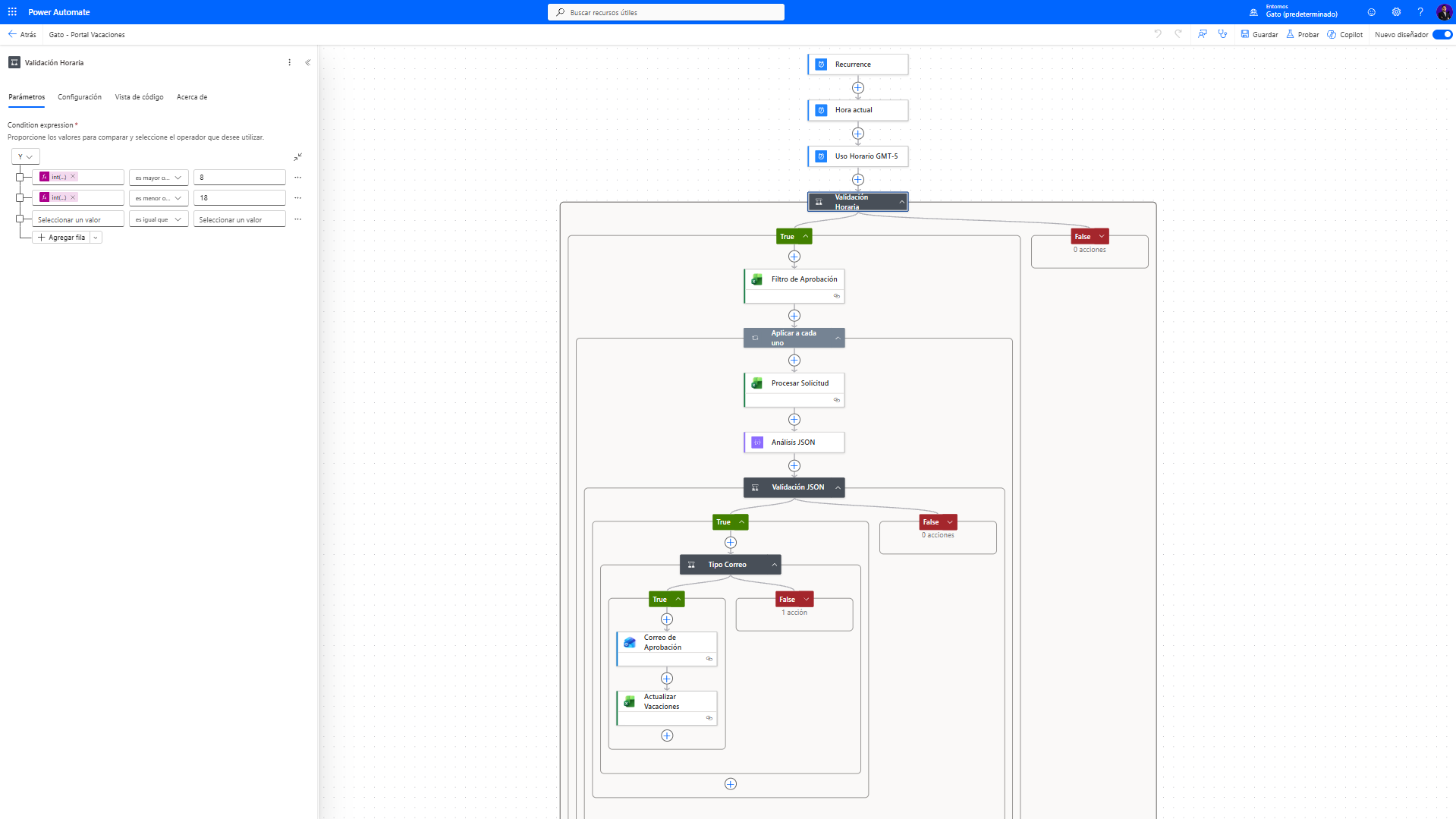 Portal del Colaborador — flujo Power Automate